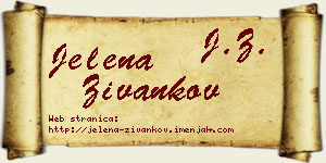 Jelena Živankov vizit kartica